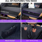 Bezpieczne przedłużenie siedzenia samochodowego dla psa