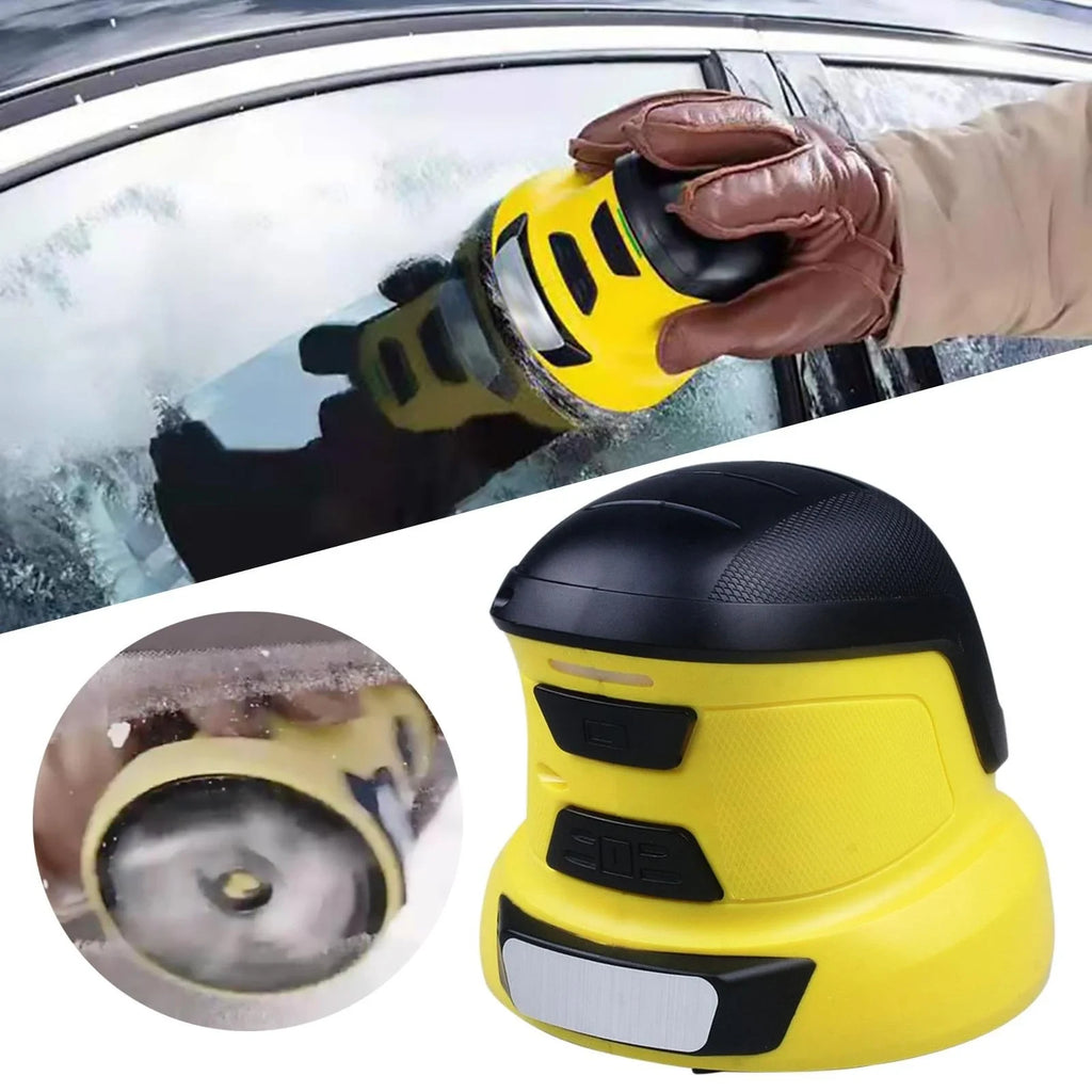Electric Car Ice Scraper with Rotating Disc and USB Rechargeable Battery for Windshield - Image 2
