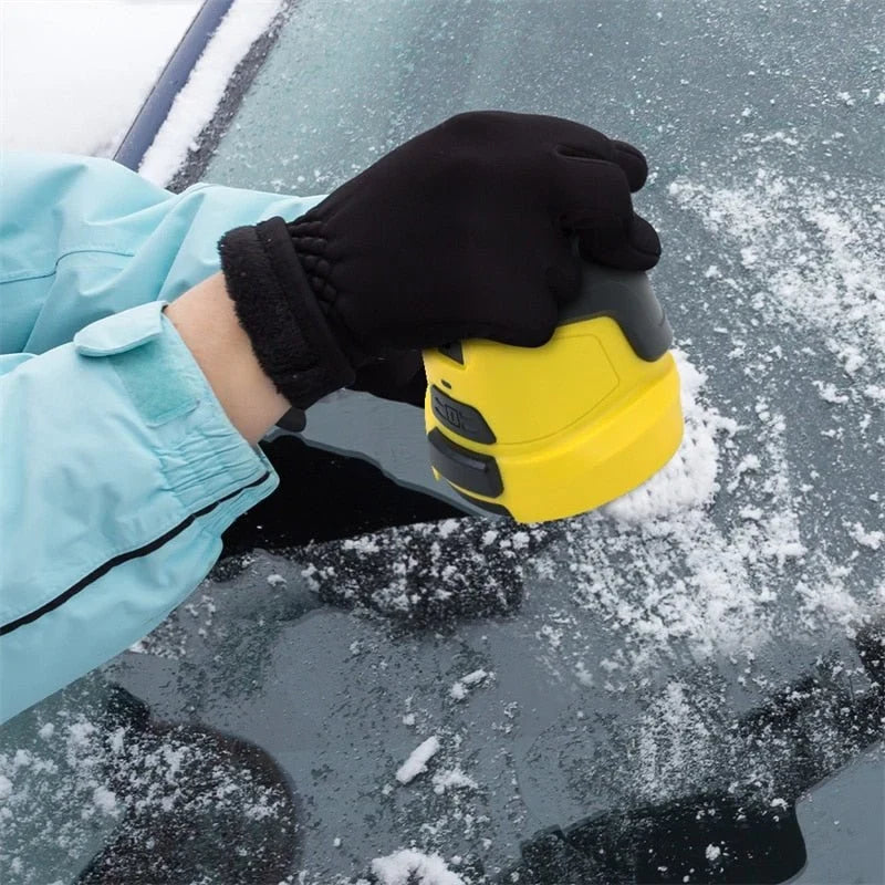 Electric Car Ice Scraper with Rotating Disc and USB Rechargeable Battery for Windshield - Image 3