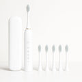 Brosse à dents électrique rechargeable avec brins souples et 6 modes de nettoyage