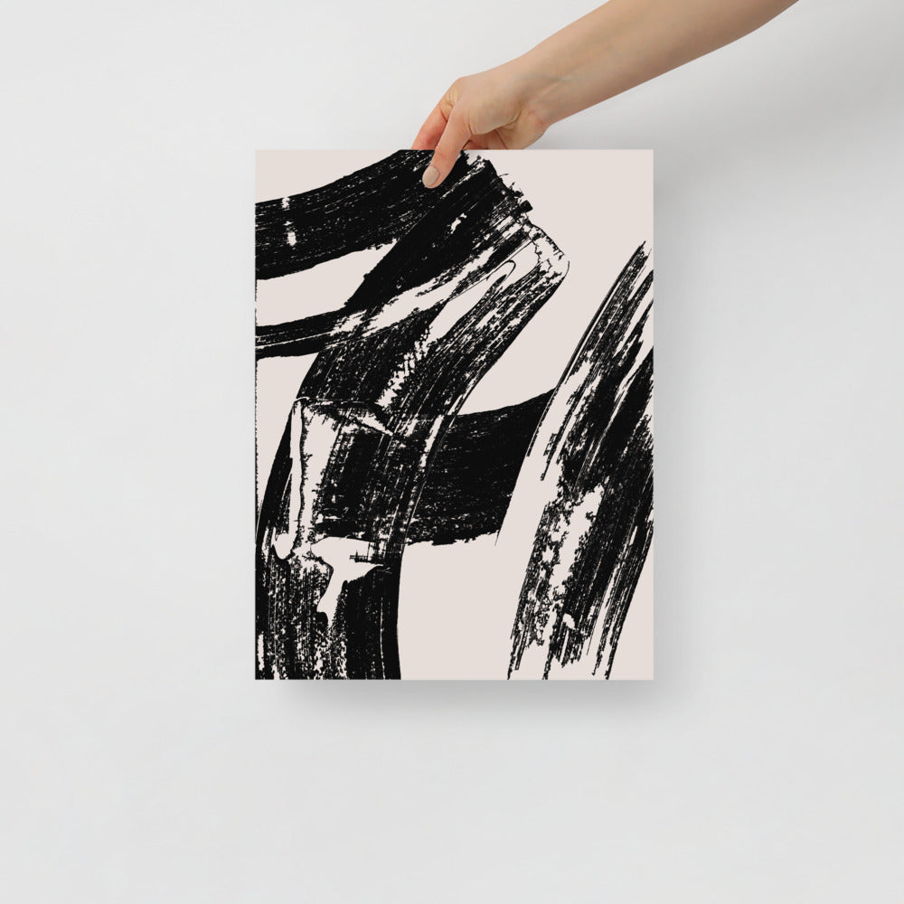 Immagine artistica da parete con texture di pennellate