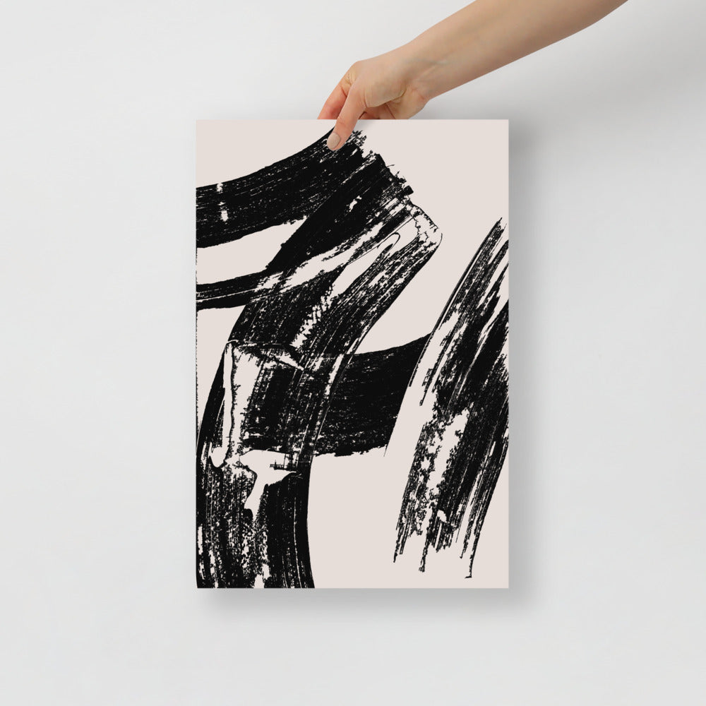Immagine artistica da parete con texture di pennellate