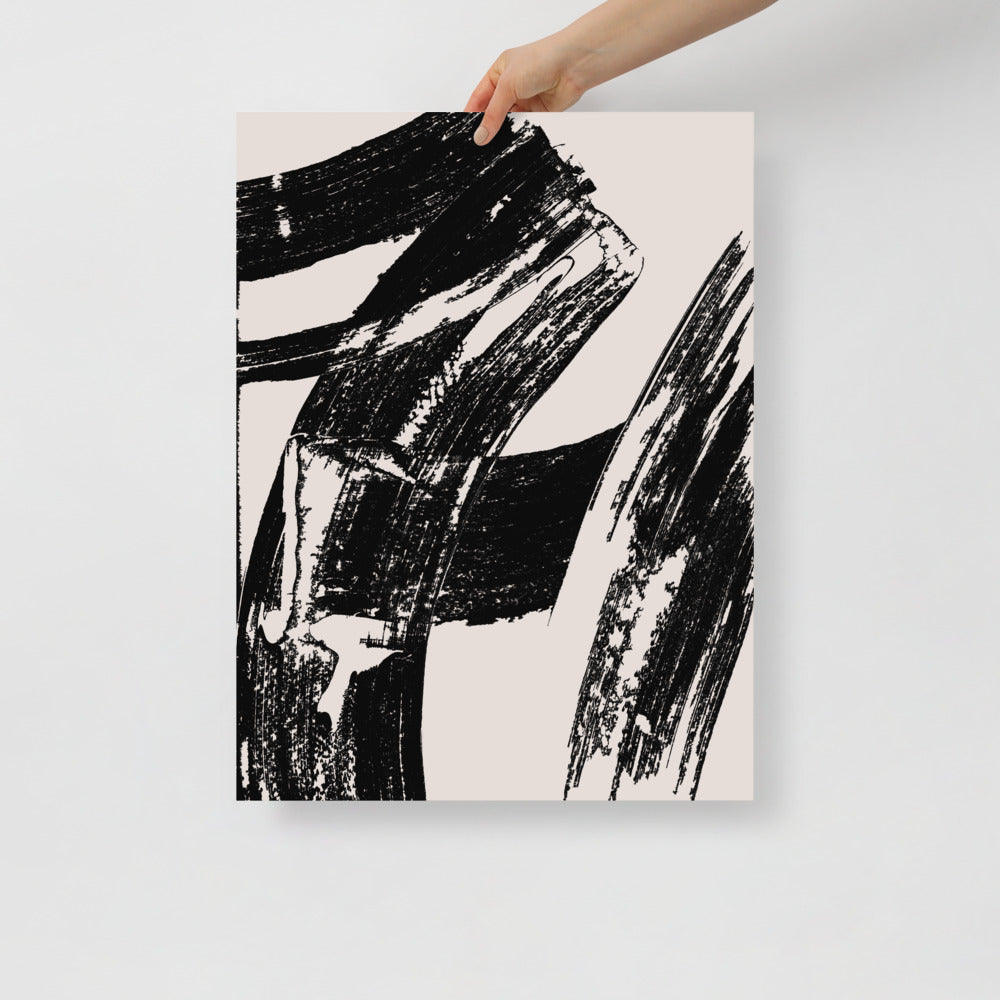 Immagine artistica da parete con texture di pennellate