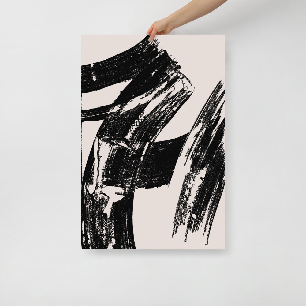 Immagine artistica da parete con texture di pennellate