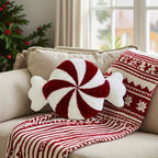 Polarowa Świąteczna Poszewka Haftowana z Motywem Bożonarodzeniowym