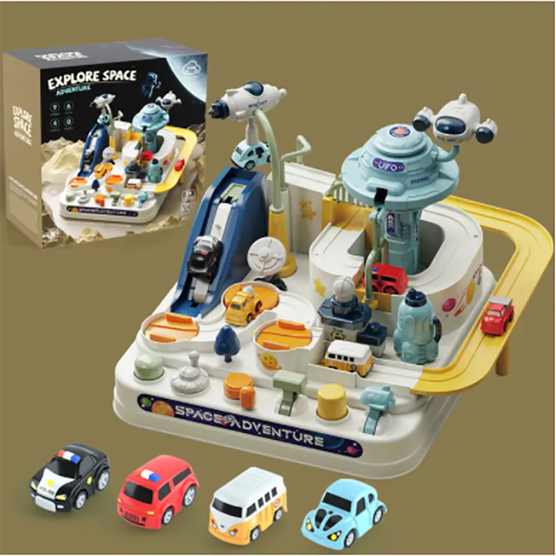 Set magnetico interattivo per bambini con pista per macchinine