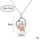 Collana senza tempo mamma e figlia a forma di cuore regalo per la Festa della Mamma