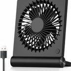 Ventilatore da Scrivania Portatile USB con Struttura Pieghevole e Clip