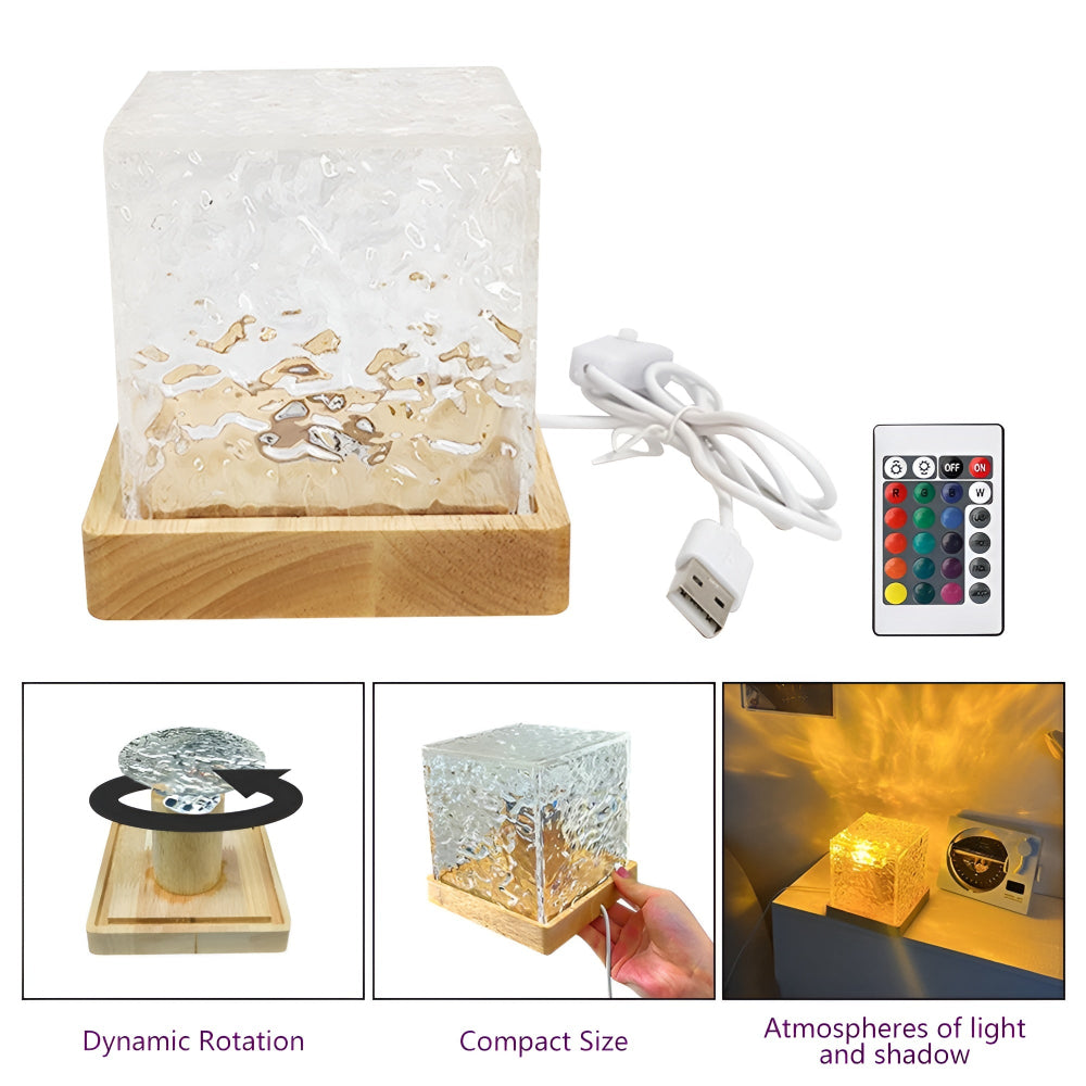 Promienna fala oceaniczna z 16 kolorami – projektor nastrojowy do pomieszczeń