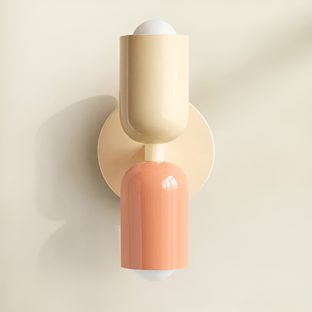 Nowoczesna nordycka lampa ścienna LED z podwójnym oświetleniem