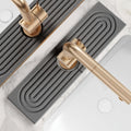 Faucet Splash Guard for Kitchen Sink with Absorbent Diatomaceous Earth Stone Mat - Image 1