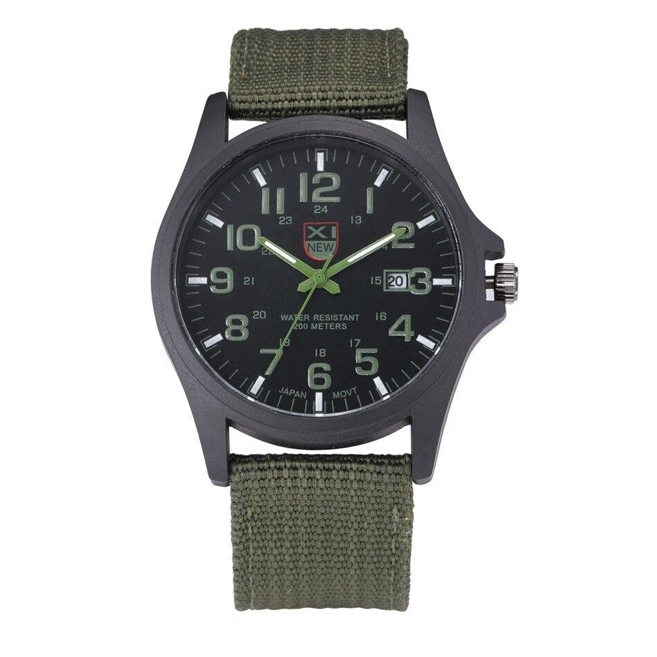 Field Watch with Luminous Hands Military-Style Nylon Strap Date Window - Image 5