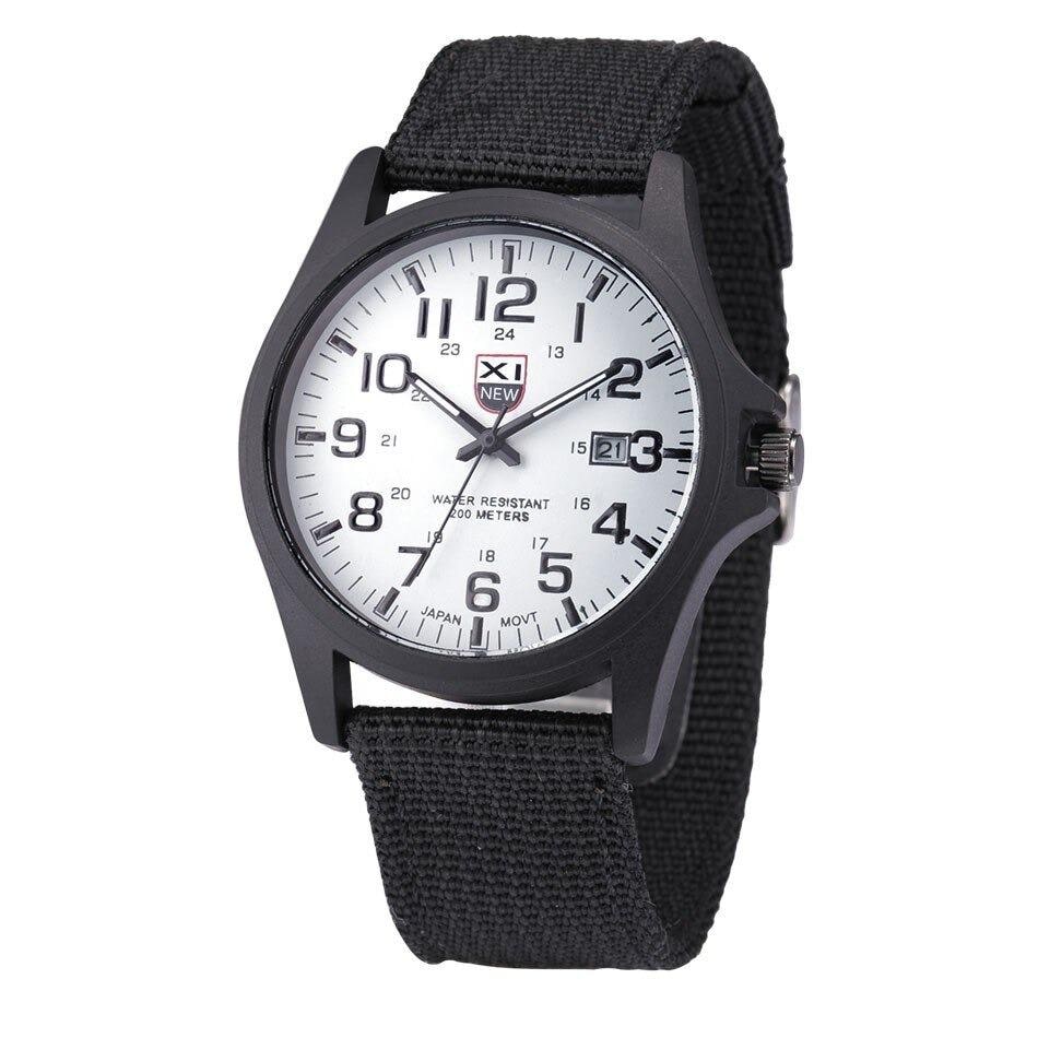 Field Watch with Luminous Hands Military-Style Nylon Strap Date Window - Image 6