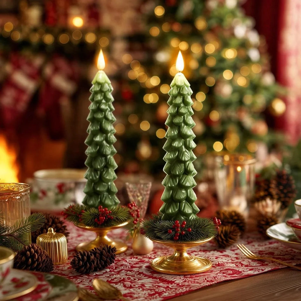 Flameless Christmas Tree Candles with Remote Control Timer and Dimmer - Image 2