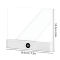 Flat LED Reading Light with Transparent Acrylic Screen and Portable Design - Image 2