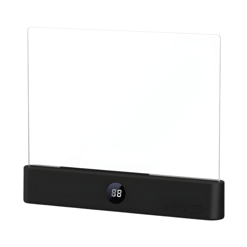 Flat LED Reading Light with Transparent Acrylic Screen and Portable Design - Image 3