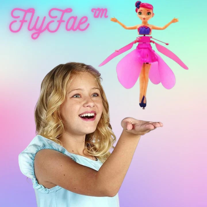 Flying Fairy Doll with Hand Controlled LED Lights and Spinning Propeller Wings - Image 2