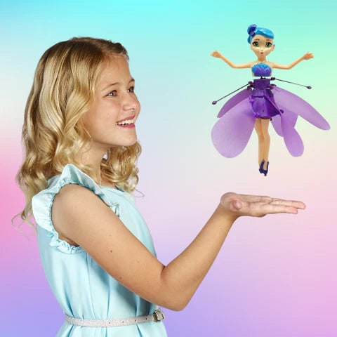 Flying Fairy Doll with Hand Controlled LED Lights and Spinning Propeller Wings - Image 3