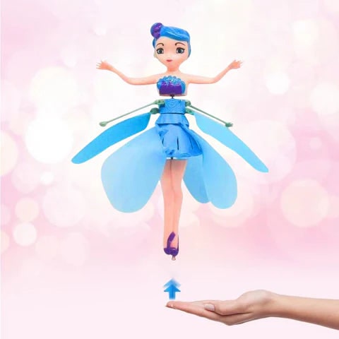 Flying Fairy Doll with Hand Controlled LED Lights and Spinning Propeller Wings - Image 4