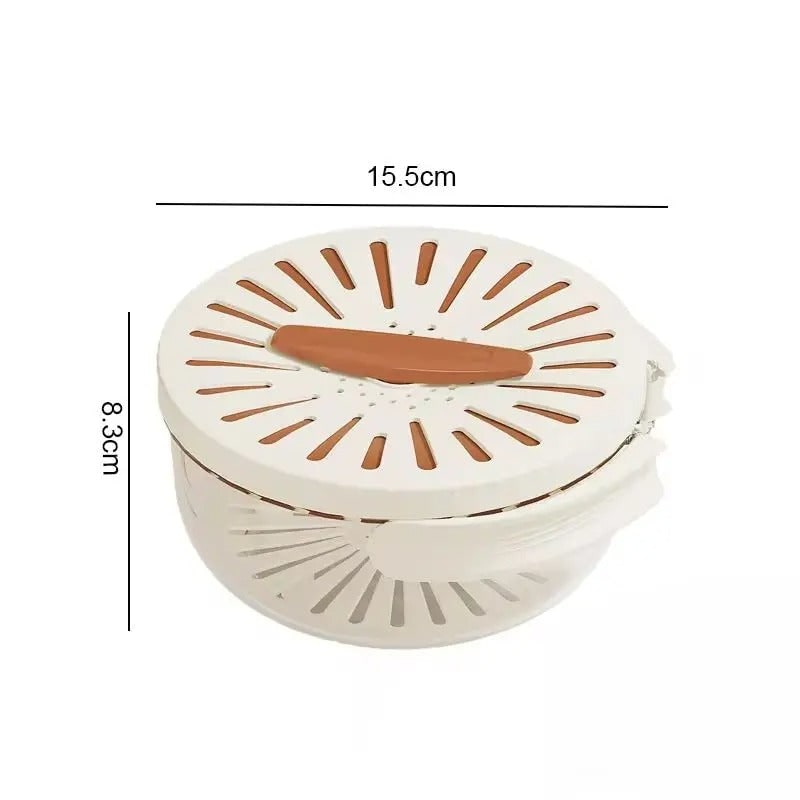 Food Storage Container with Fruit Washing Strainer Lid and Adjustable Vent - Image 7