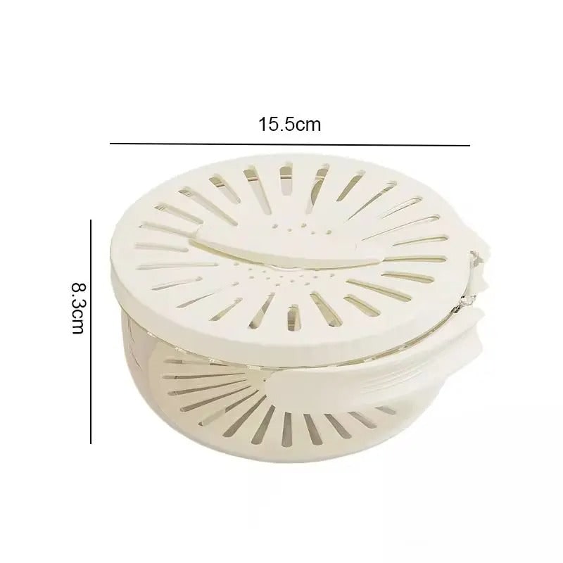 Food Storage Container with Fruit Washing Strainer Lid and Adjustable Vent - Image 8