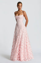 Elegancka Sukienka Maxi z Efektem Drapowania