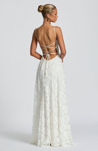 Elegancka Sukienka Maxi z Efektem Drapowania