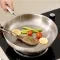 Frying Pan with Hammered Interior and Glass Lid for Stainless Steel Cookware - Image 1