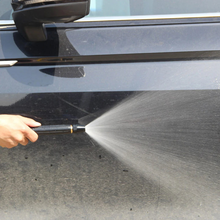 Garden Hose Nozzle with High Pressure Adjustable Spray Tip and Brass Quick-Connect - Image 2