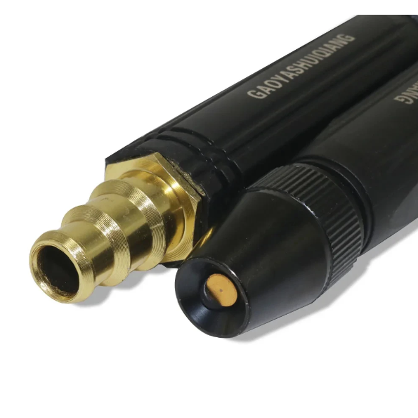 Garden Hose Nozzle with High Pressure Adjustable Spray Tip and Brass Quick-Connect - Image 5