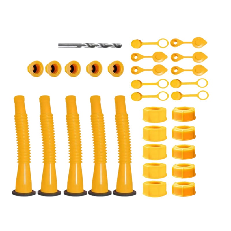 Gas Can Spout Replacement Kit with Flexible Nozzle Gasket Seals and Threaded Caps - Image 18