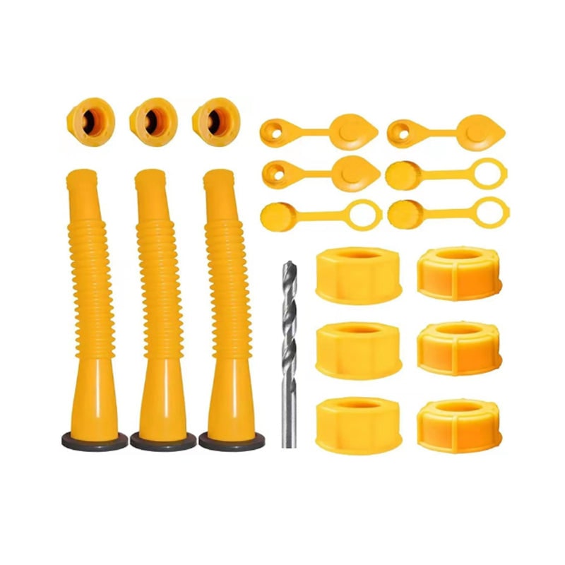 Gas Can Spout Replacement Kit with Flexible Nozzle Gasket Seals and Threaded Caps - Image 22