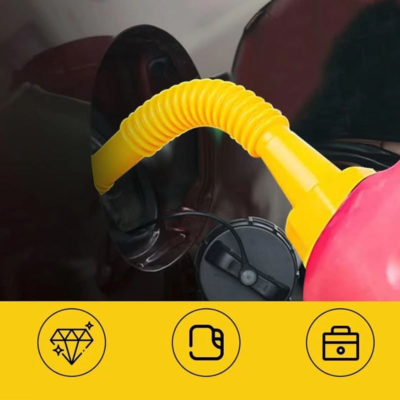 Gas Can Spout Replacement Kit with Flexible Nozzle Gasket Seals and Threaded Caps - Image 9