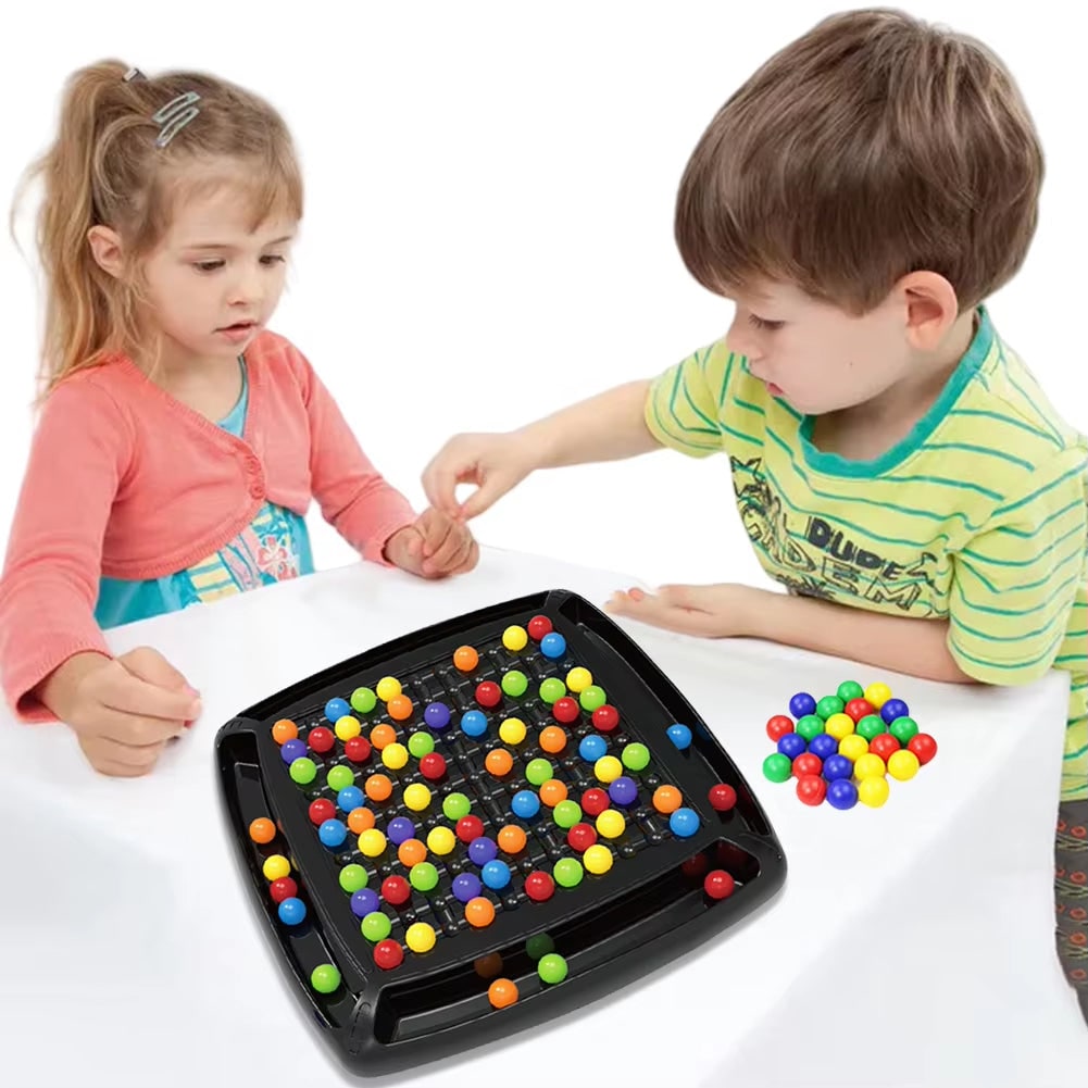 Gra Planszowa Logiczna Kulki dla Dzieci i Dorosłych z 80 Kolorowymi Kulkami Sudoku - Image 3
