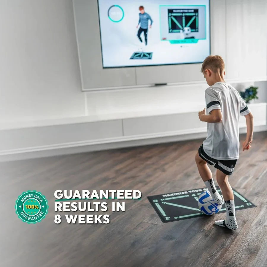 Gym Floor Mat for Soccer Training with Numbered Guides and Non-Slip Backing - Image 3