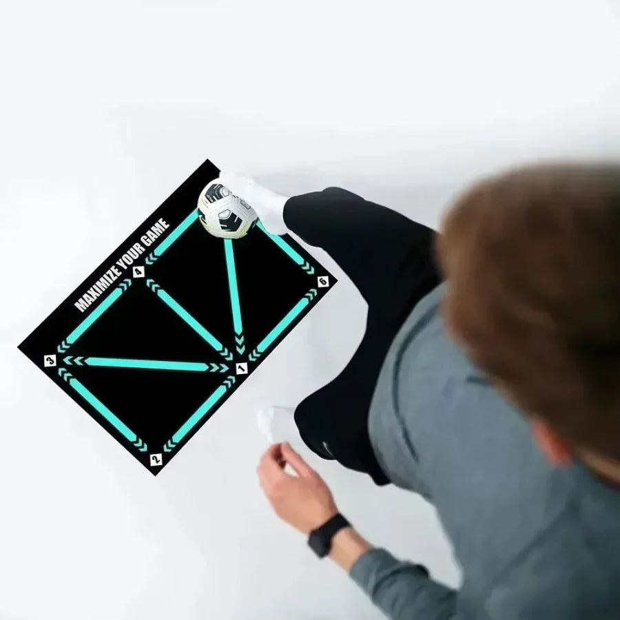 Gym Floor Mat for Soccer Training with Numbered Guides and Non-Slip Backing - Image 4