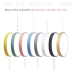 Nowoczesna lampa sufitowa LED z drewna – skandynawski design, montaż płaski