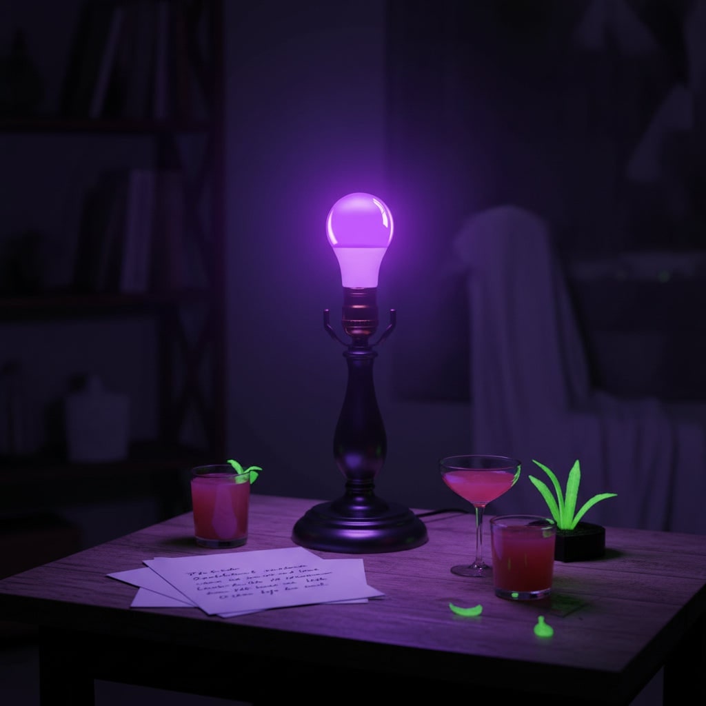 Halloween żarówka UV LED z Czujnikiem Ruchu E27 Efekt Czarnego światła do Dekoracji - Image 1