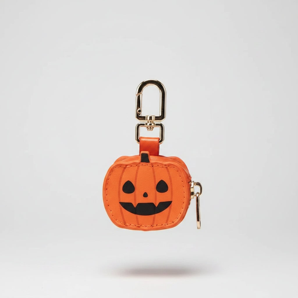 Halloween Brelok do Kluczy z Ekoskóry Zapinany na Suwak Torebek Dla Taty - Image 3