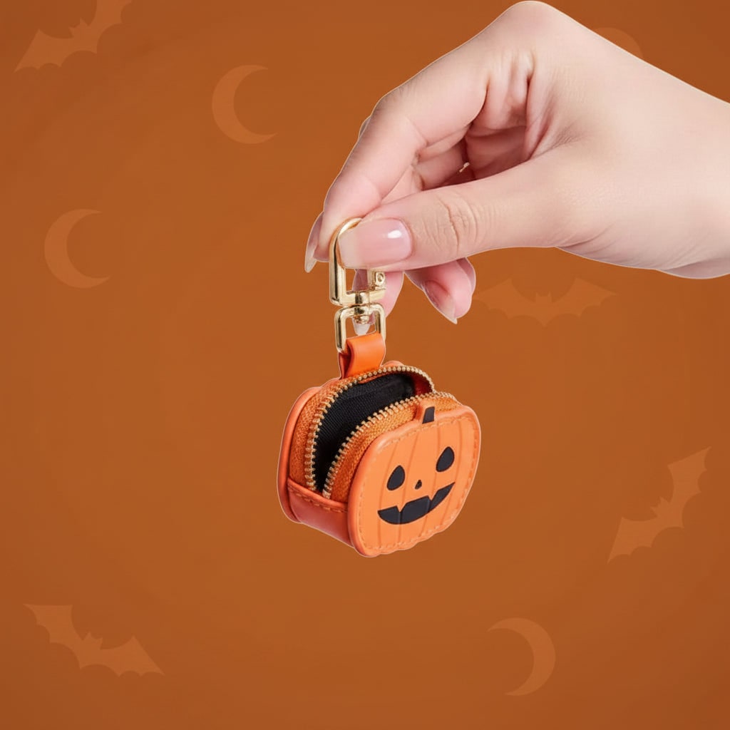 Halloween Brelok do Kluczy z Ekoskóry Zapinany na Suwak Torebek Dla Taty - Image 5