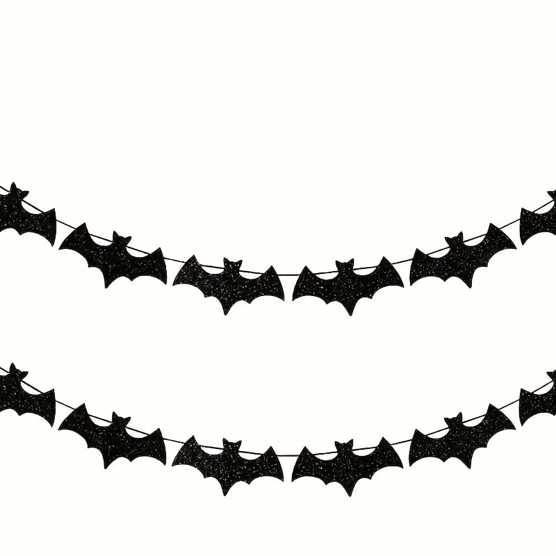 Halloween Brokatowa Girlanda z Nietoperzami Wisząca Dekoracja ścienna - Image 3