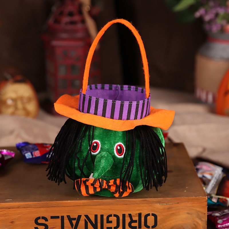 Halloween Candy Bag with Velvet Portable Handbag Design for Kids''' Trick or Treat - Image 3