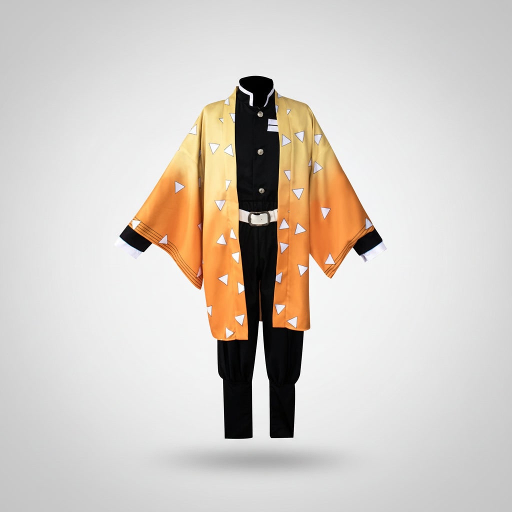 Halloween Cosplay Anime Strój z Haori Perką i ą LED do Imprez Konwencji Przebranie - Image 2