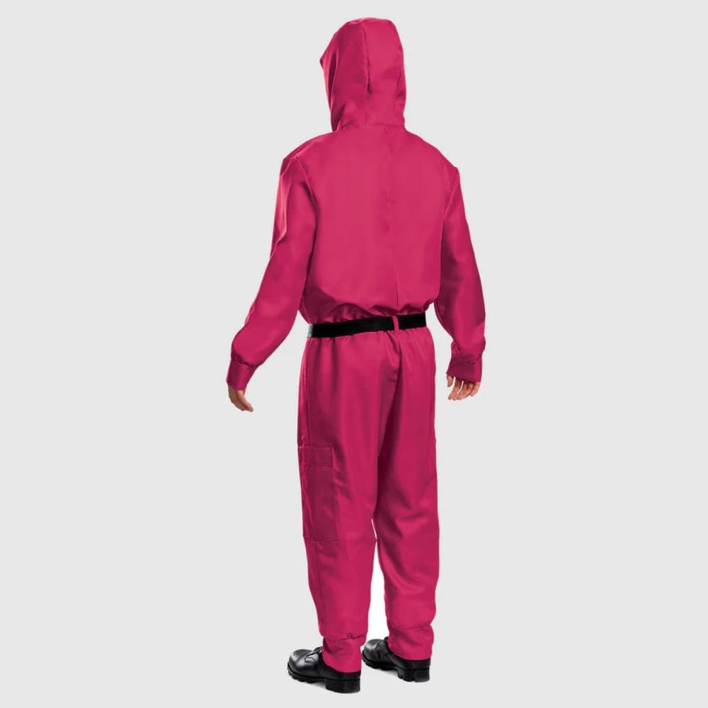 Halloween Damski Kombinezon Survival Game ze Spaghetti Paskiem i Maską - Image 5