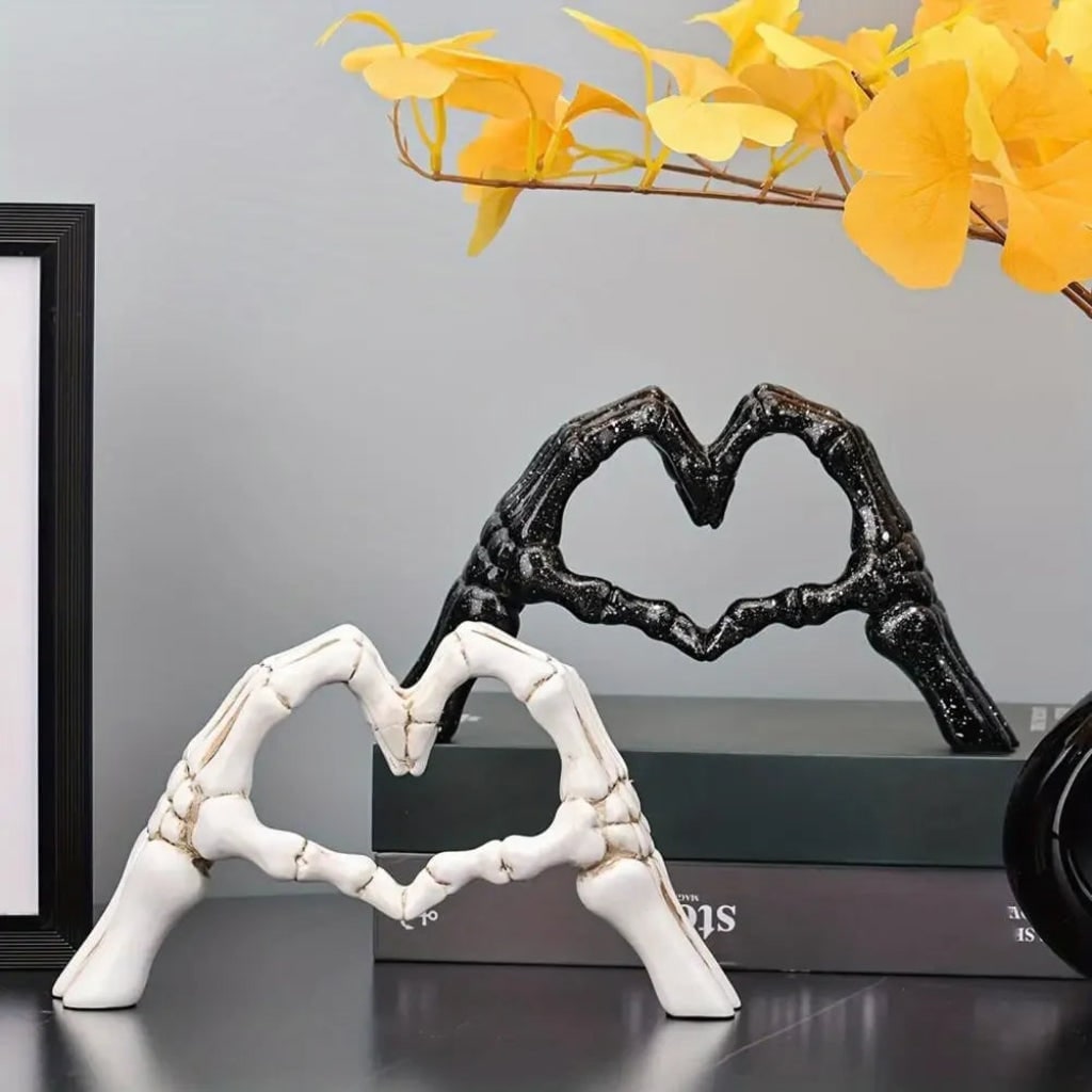 Halloween Dekoracja Domu Figura Szkieletu Serce Gotycka Ozdoba Wnętrz i Przed Domem - Image 4