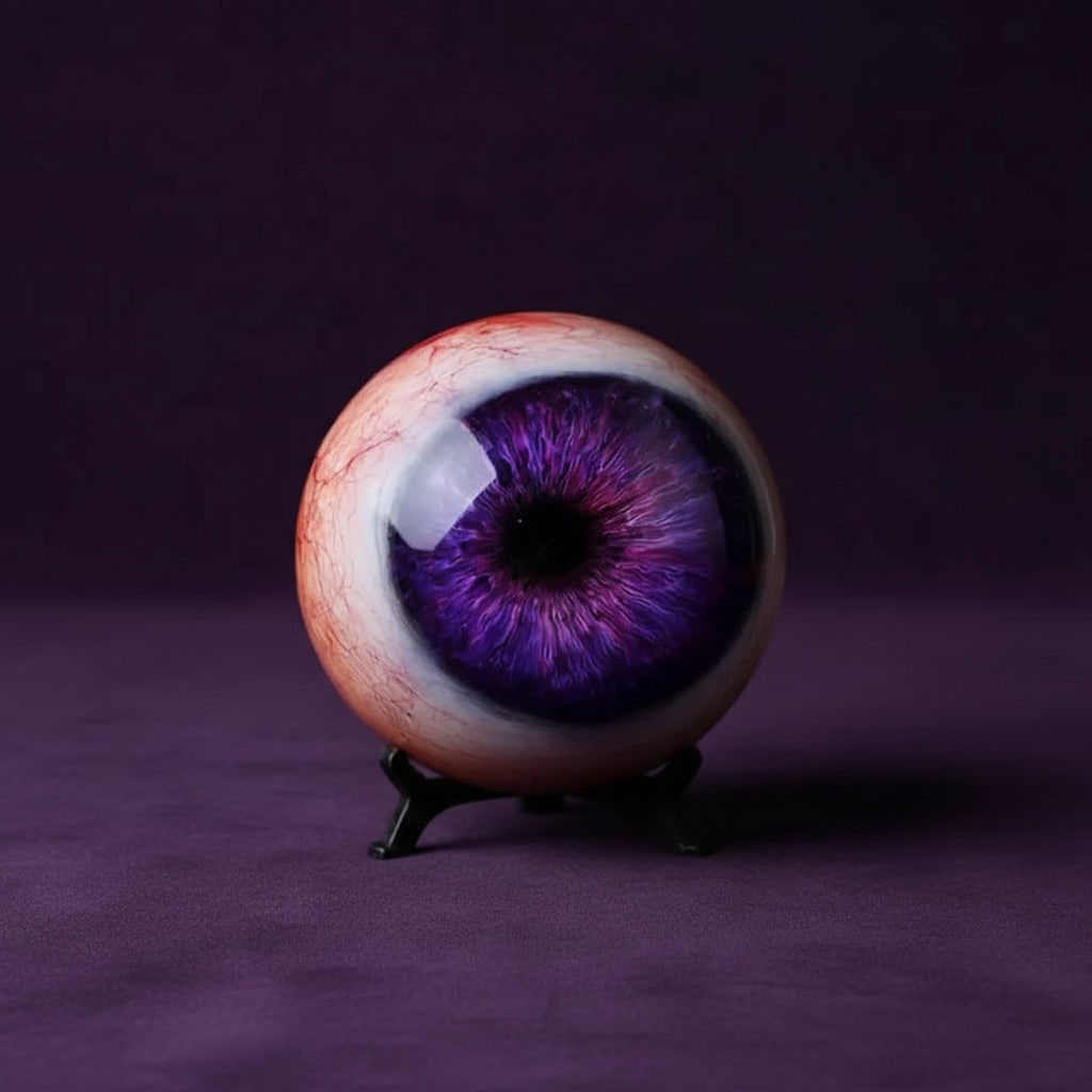 Halloween Dekoracje Domu Gałka Oczna Błyszcząca na Trójnożnym Stojaku do Dekoracji Przed Domem - Image 2