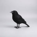 Halloween Dekoracyjna Figurka Kruka ze Czarnymi Piórami na Imprezę i Ogród - Image 3