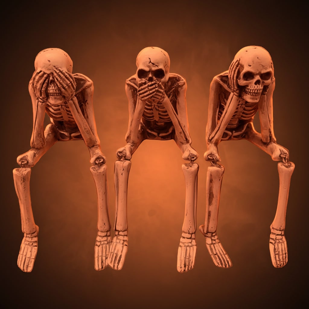 Halloween Dekoracyjna Figurka Szkieletu z Wiszącymi Nogami na Półkę Szkielet - Image 5