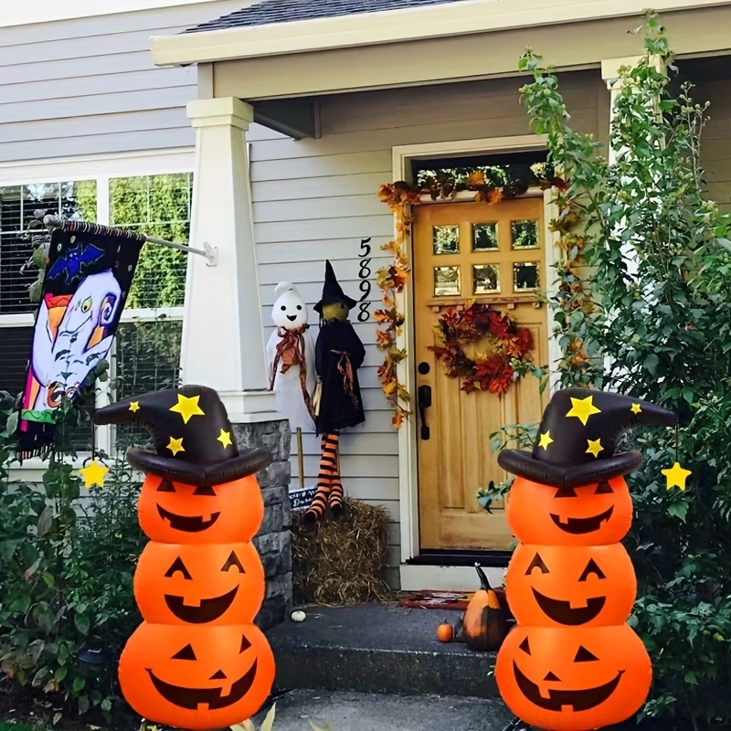Halloween Dmuchana Dekoracja z Wodną Podstawą i Nadrukiem do Ogrodu Imprezy - Image 1