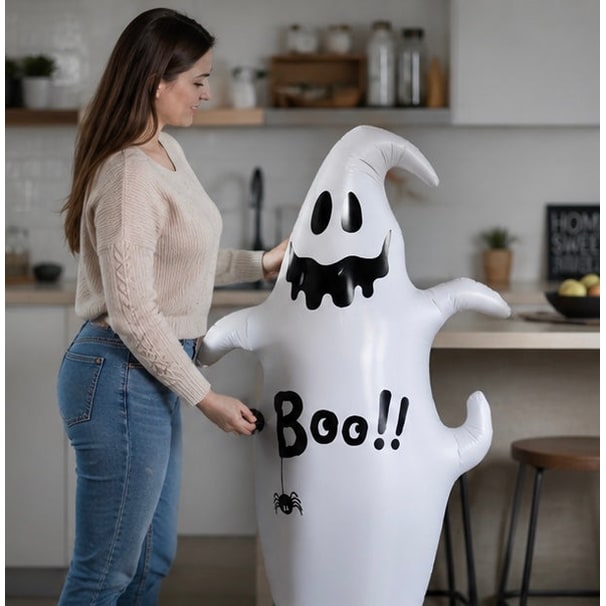 Halloween Dmuchana Dekoracja z Wodną Podstawą i Nadrukiem do Ogrodu Imprezy - Image 7